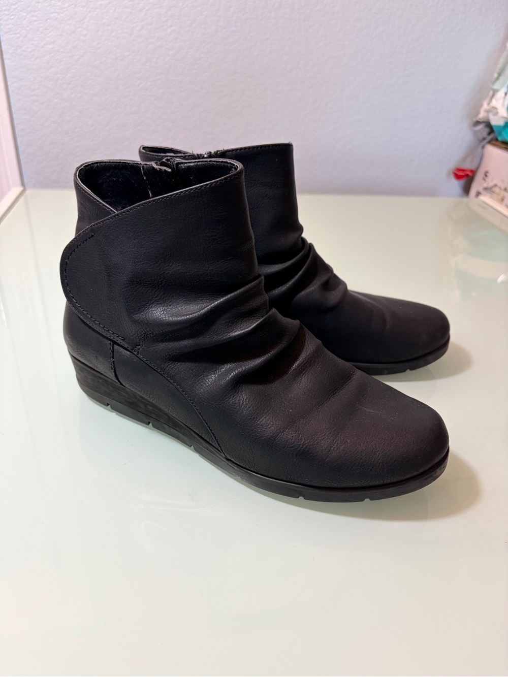 Women’s Black Ankle Boots - Sleek Slip-On Comfort